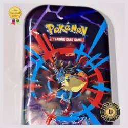 Pokemon TCG Mega Evolution Mega Heroes Mini Tin *Factory Sealed* Mega Lucario - Image 1