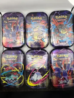 Pokemon TCG: Mega Evolution Mega Heroes Mini Tin x 6pc (New Factory Sealed) - Image 1