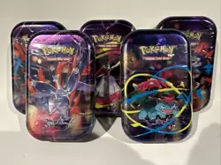 Pokemon TCG: Mega Heroes Mini Tins Complete Art Set Of 5 Factory Sealed - Image 1