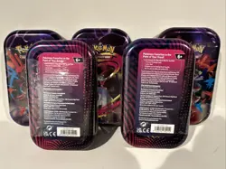 Pokemon TCG: Mega Heroes Mini Tins Complete Art Set Of 5 Factory Sealed - Image 2