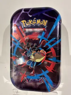 Pokemon TCG: Mega Heroes Mini Tin - Mega Lucario Artwork (Factory Sealed) - Image 1