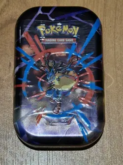 Pokemon TCG Mega Evolutions Heroes Mini Tin - Mega Lucario - Factory Sealed - Image 1