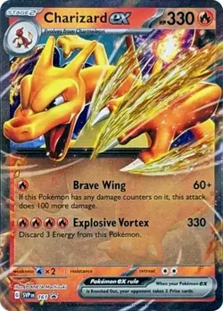 CHARIZARD EX SVP161 SCARLET & VIOLET POKEMON (PROMO ULTRA RARE, NM) - Image 1