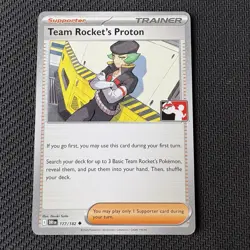 Team Rocket's Proton 177/182 Non-Holo Play! Pokemon Prize Pack Series 8 Stamped - Image 1