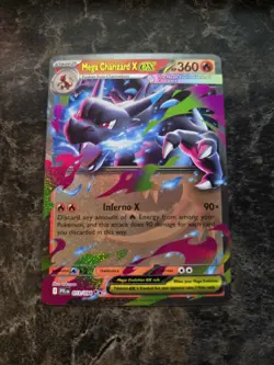 Pokemon Mega Charizard X ex 013/094 Phantasmal Flames Double Rare NM Card - Image 1