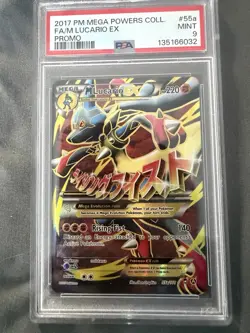 Pokemon M Lucario EX Full Art 55a/111 XY Promo English PSA 9 - Image 1
