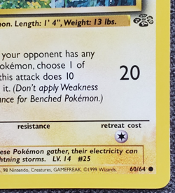 1st Edition Pikachu - Jungle - #60/64 - Vintage Pokemon Card 1999 WOTC - Image 4