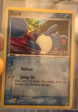 Pokemon Card - Marill Delta Species 76/113 Reverse Holo Stamped - Image 1