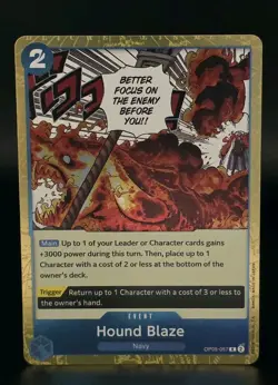 Hound Blaze OP05-057 Awakening of the New Era Foil One Piece CCG TCG Card - Image 1