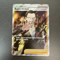 Pokemon TCG Boss's Orders Rebel Clash 2020 Full Art Trainer Card 189/192 - Image 1