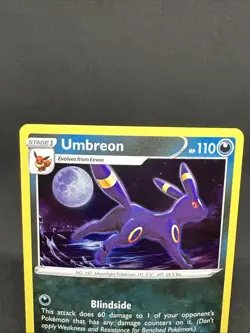 Pokemon Umbreon Cosmos Holo Rare Black Star Promo SWSH129 Sword & Shield Card - Image 3