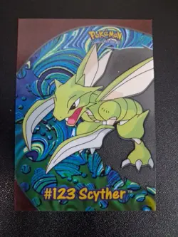 2000 TOPPS POKEMON TV ANIMATION CLEAR CARDS #PC9 SCYTHER - Image 1