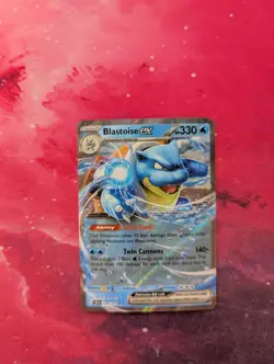 Pokemon Card Blastoise EX 030/142 Stellar Crown Half Art Double Rare NM - Image 1