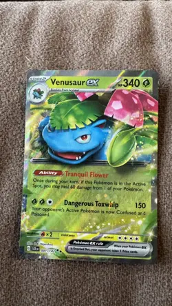 Venusaur ex 001/142 SV07: Stellar Crown - Pokemon Card - NM - Image 1