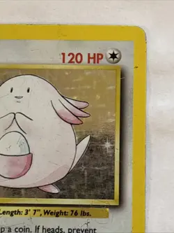 Chansey 003/102 Base Set Holo Pokemon TCG Hp/dmg - Image 3