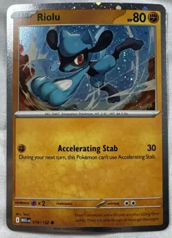 Riolu (Cosmos Holo) 076/132 Holo Pokemon TCG NM Promo - Image 1