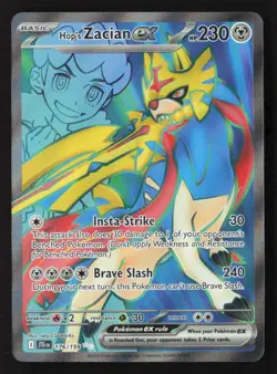 Hop's Zacian ex Ultra Rare Holo JTG 176/159 NM Pokemon TCG - Image 1