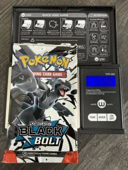 Heavy 22.88! Pokemon TCG SV 10.5 Black Bolt Booster Pack Sealed! Demi-God PackU! - Image 1