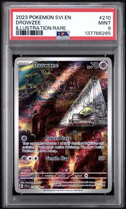 Pokemon 2023 SVI En-Scarlet Violet #210 Drowzee Illustration Rare PSA 9 - Image 1