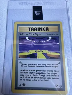 Saffron City Gym 1st Edition Gym Challenge 122/132 WOTC Vintage Pokemon - Image 1