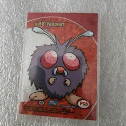 TOPPS 1999 POKEMON 1ST PRINT TV ANIMATION EDITION SERIES 1 VENONAT #48 TRADING C - Image 4