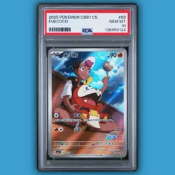 2025 POKEMON SIMPLIFIED CHINESE CBB1 C-GEM PACK VOL 1 #09 FUECOCO PSA 10 - Image 1