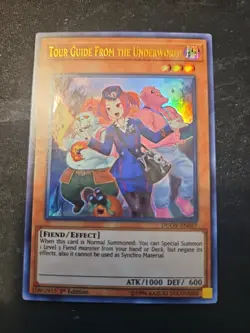 Yu-Gi-Oh Tour Guide From the Underworld 1st Edition Ultra Rare DUOV-EN057 NM - Image 1