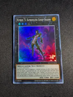 Yugioh - Number 75: Bamboozling Gossip Shadow TOCH-EN052 Unlimited Super Rare NM - Image 1