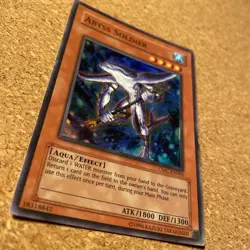 YuGiOh Abyss Soldier CMC-EN001 - Super Rare - LP Capsule Monster Coliseum Promo - Image 2