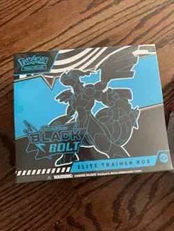 Non PC Pokemon Black Bolt & White Flare ETBs & Black Bolt Binder Collection New - Image 2