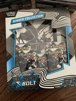 Non PC Pokemon Black Bolt & White Flare ETBs & Black Bolt Binder Collection New - Image 4