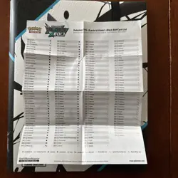 Pokemon Black Bolt and White Flare Binder with Poster and Cards - Image 3