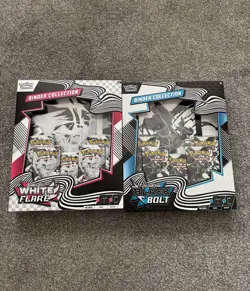Pokemon TCG Black Bolt & White Flare Binder Collection - 1 Of Each - Brand New - Image 1