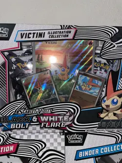 Pokemon TCG Black Bolt & White Flare Binder Collection Sealed + Victini Set - Image 4