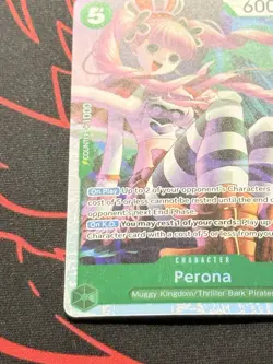 One Piece OP14-033 Perona SR OP14 The Azure Sea's Seven Foil English NM #1 - Image 5