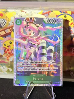 One Piece OP14-033 Perona SR OP14 The Azure Sea's Seven Foil English NM #2 - Image 1