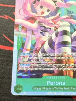 One Piece OP14-033 Perona SR OP14 The Azure Sea's Seven Foil English NM #3 - Image 5