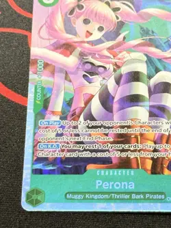 One Piece OP14-033 Perona SR OP14 The Azure Sea's Seven Foil English NM #5 - Image 5