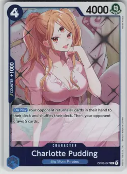 One Piece TCG Charlotte Pudding R Wings of the Captain OP06-047 - Image 1