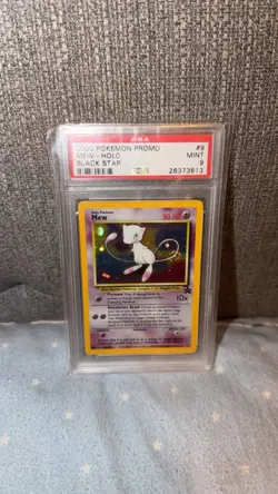 Pokemon 2000 Promo Mew Holo #9 Black Star PSA 9 - Image 1