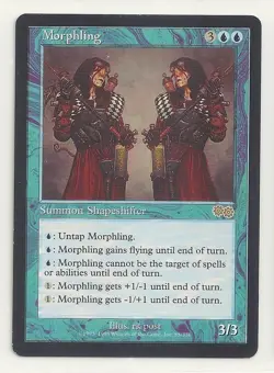 MTG URZA'S SAGA: 1x NM-/LP Morphling Magic the Gathering Card Fly Hexproof +1/+1 - Image 1