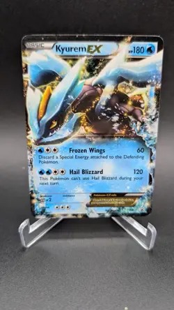 Pokemon Kyurem EX BW37 Holo Black White Promo Card Black Star - Image 1