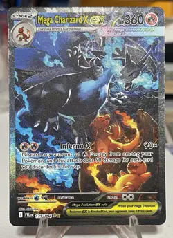 Mega Charizard X EX SIR 125/094 Phantasmal Flames English Pokemon TCG Pack Fresh - Image 1