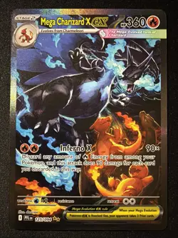 Mega Charizard X EX SIR 125/094 Phantasmal Flames English Pokemon TCG Pack Fresh - Image 1