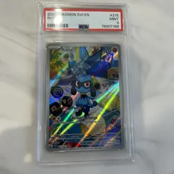 Pokemon Riolu 215/198 Illustration Rare Scarlet & Violet Base Set Card PSA 9 - Image 2