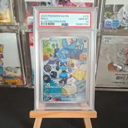Riolu 215/198 PSA 10 Sv01: Scarlet & Violet Base Set Pokemon Illustration Rare - Image 1