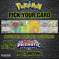 Pokemon Scarlet & Violet Prismatic Evolutions - Choose Your Card/Pick Card M/NM - Image 1