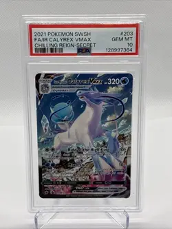 PSA 10 - Ice Rider Calyrex VMAX 203/198 Alt Art - Chilling Reign - Pokemon - Image 1