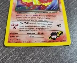 Rocket's Moltres Gym Heroes 12/132 Holo Rare Pokemon card LP - MP - Image 2