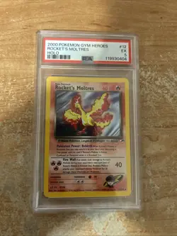 2000 Pokemon Gym Heroes #12 Rocket’s Moltres - Image 1